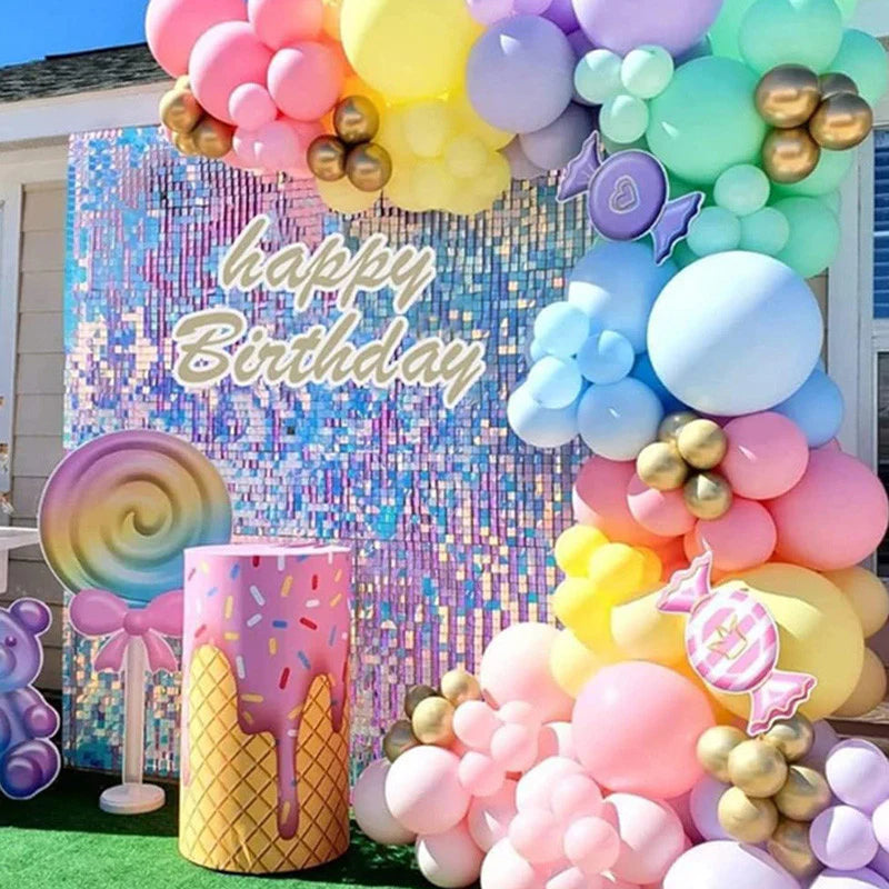 Shimmer Wall Backdrop Wall Panels 24Pcs Square Sequin Shimmer Wall Backdrop Decoration for Birthday Party,Wedding, Anniversary