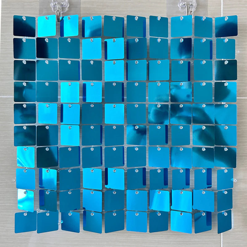 Shimmer Wall Backdrop Wall Panels 24Pcs Square Sequin Shimmer Wall Backdrop Decoration for Birthday Party,Wedding, Anniversary