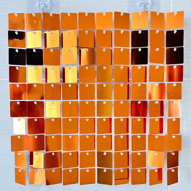Shimmer Wall Backdrop Wall Panels 24Pcs Square Sequin Shimmer Wall Backdrop Decoration for Birthday Party,Wedding, Anniversary