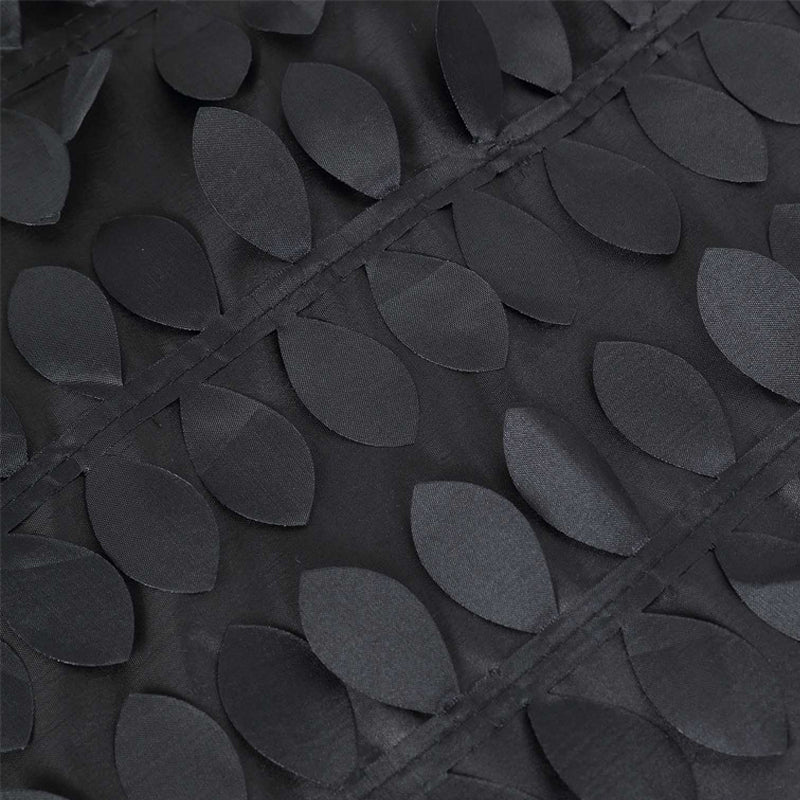 3D Leaves Polyester Rectangular Tablecloth 90"x132"