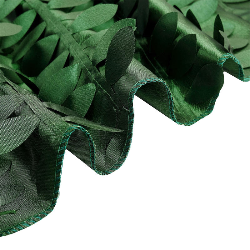 3D Leaves Polyester Rectangular Tablecloth 90"x132"