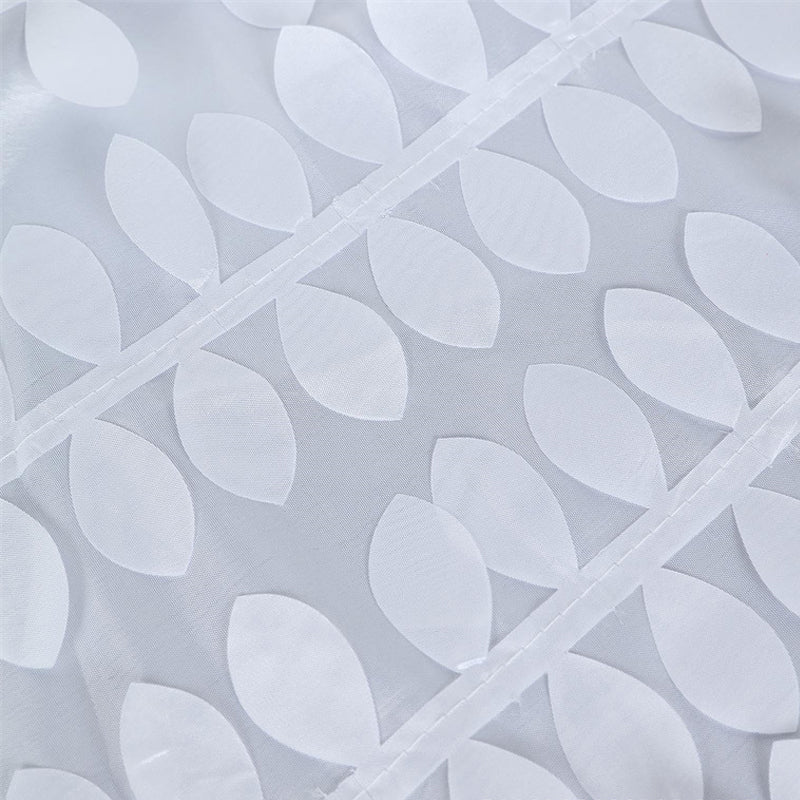 3D Leaves Polyester Rectangular Tablecloth 90"x132"