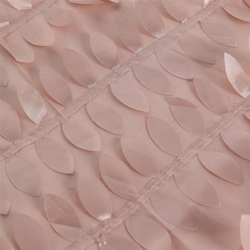 3D Leaves Polyester Rectangular Tablecloth 90"x132"