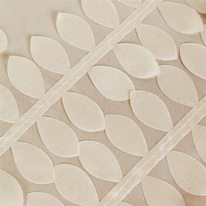 3D Leaves Polyester Rectangular Tablecloth 90"x132"