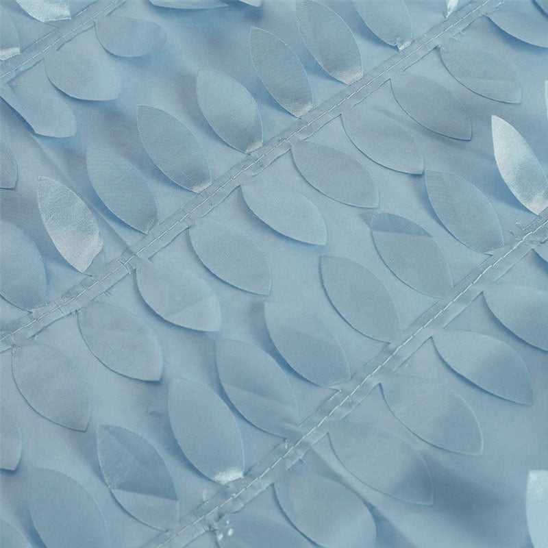 3D Leaves Polyester Rectangular Tablecloth 90"x132"