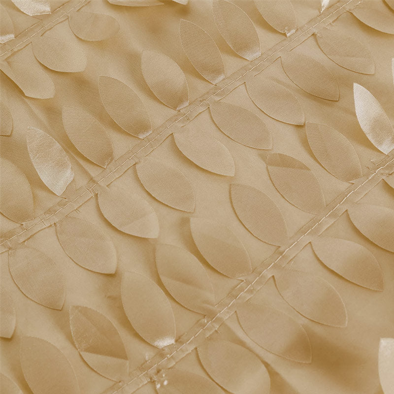 3D Leaves Polyester Rectangular Tablecloth 90"x132"