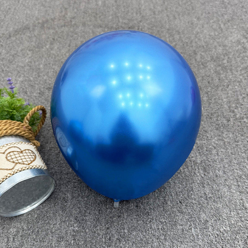Metallic Blue Balloons Chrome Blue Latex Helium Balloons for Graduation Wedding Baby Shower Engagement Wedding Gender Reveal Birthday Party Decorations