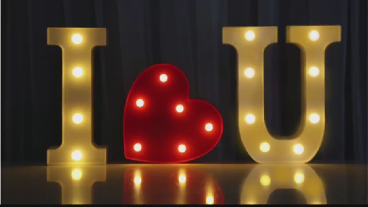Load video: Marquee Large Light Up Numbers | Battery Powered and Bright For Wedding, Birthday, Party Decoration
