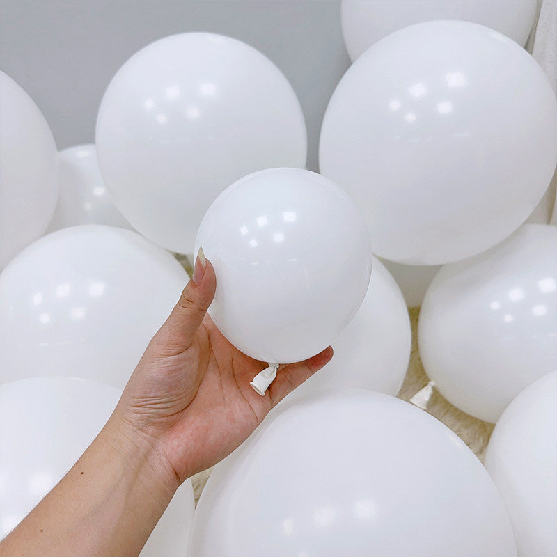 Matte White Balloons, for Balloon Garland or Balloon Arch as Party Decorations, Wedding Decorations, Neutral Baby Shower Decorations