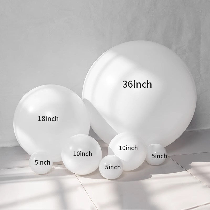 Matte White Balloons, for Balloon Garland or Balloon Arch as Party Decorations, Wedding Decorations, Neutral Baby Shower Decorations